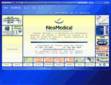 Tablet Screenshot of neomedical.com.mx